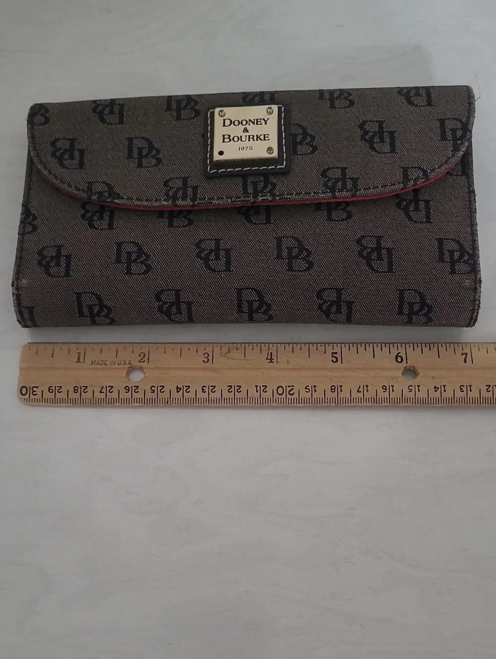 Dooney & Bourke Continental Clutch Wallet Black Looking For A New Owner.